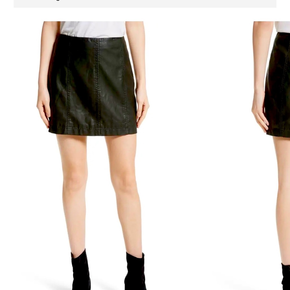 FREE PEOPLE Faux leather skirt AVAILABLE